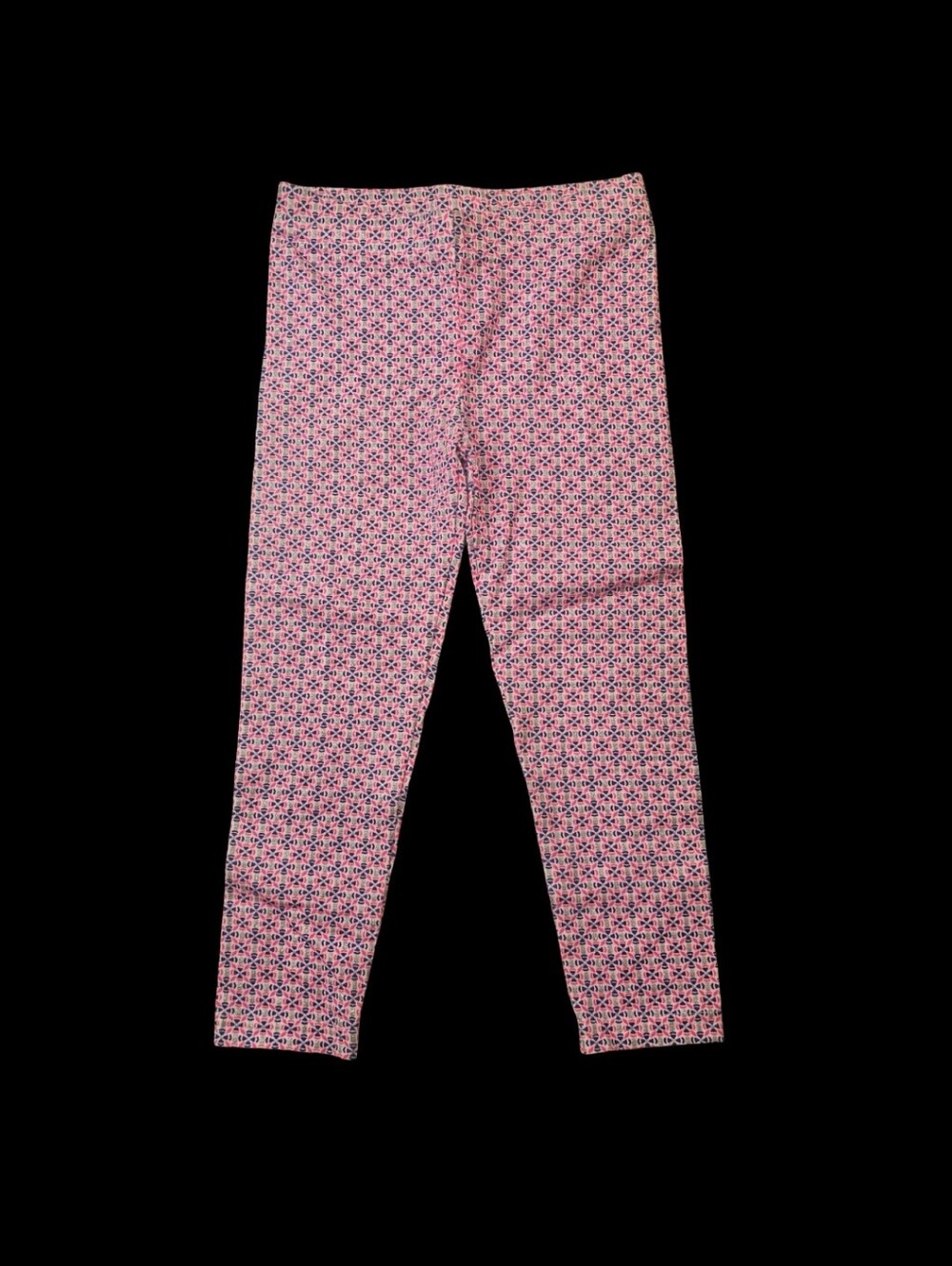 Carter's Girls Geometric Print Sparkle Leggings Pink Purple Silver 2T NWOT